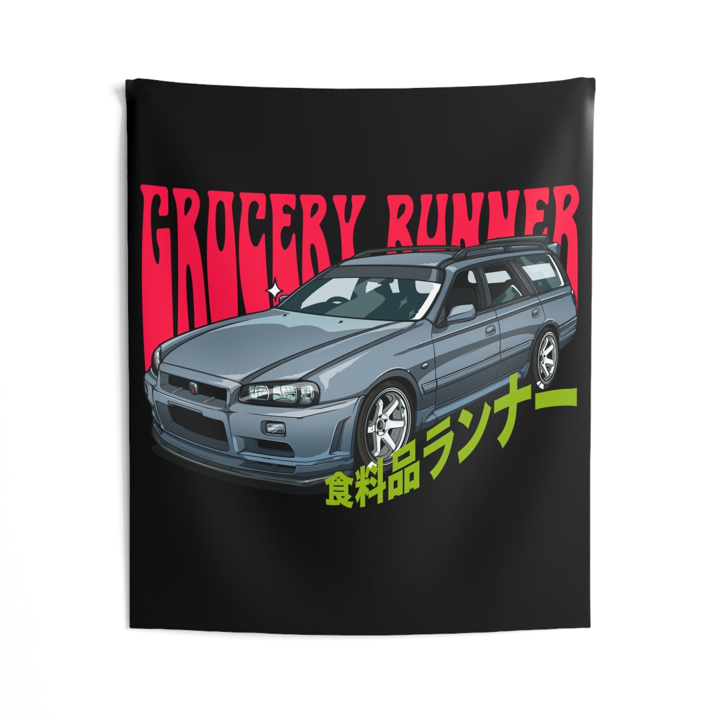 Groovy Grocery Runner Tapestry