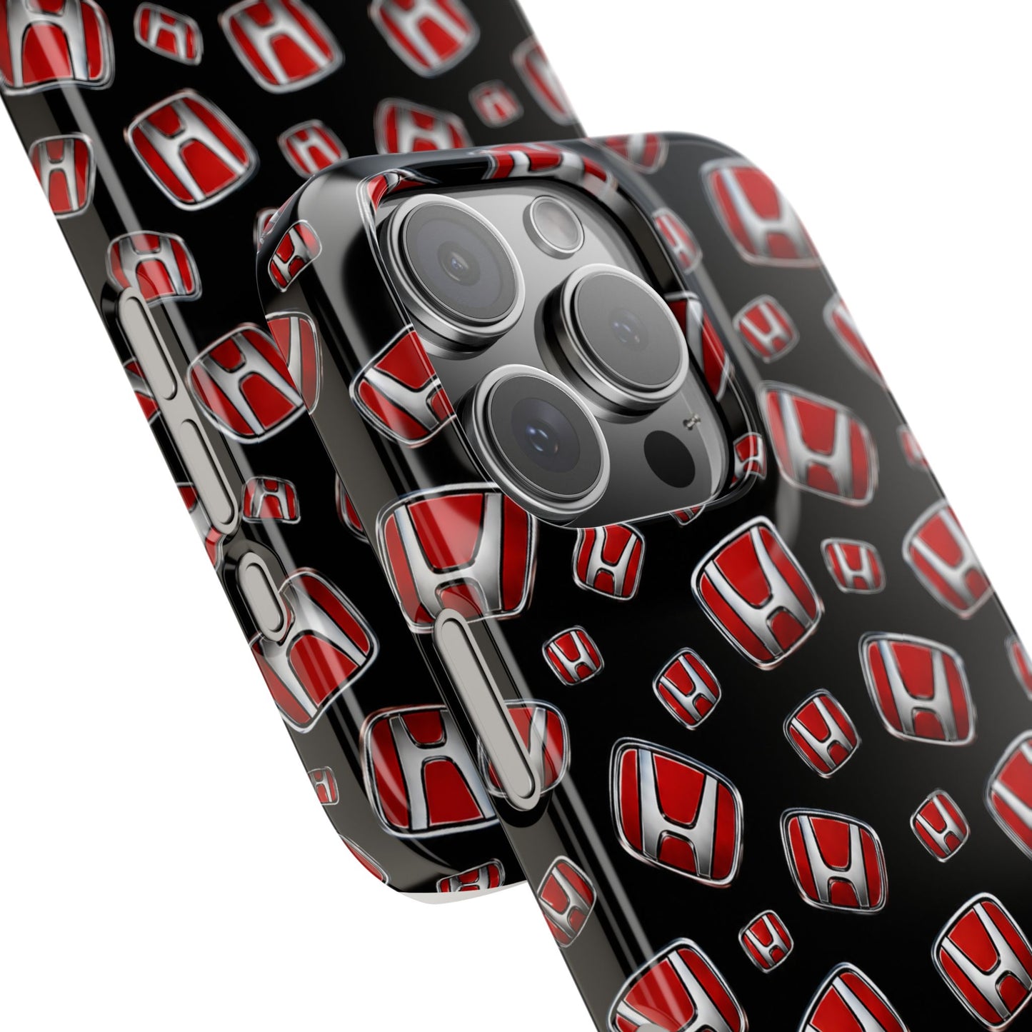 Honda Emblem Pattern Slim Phone Case — Red Logo