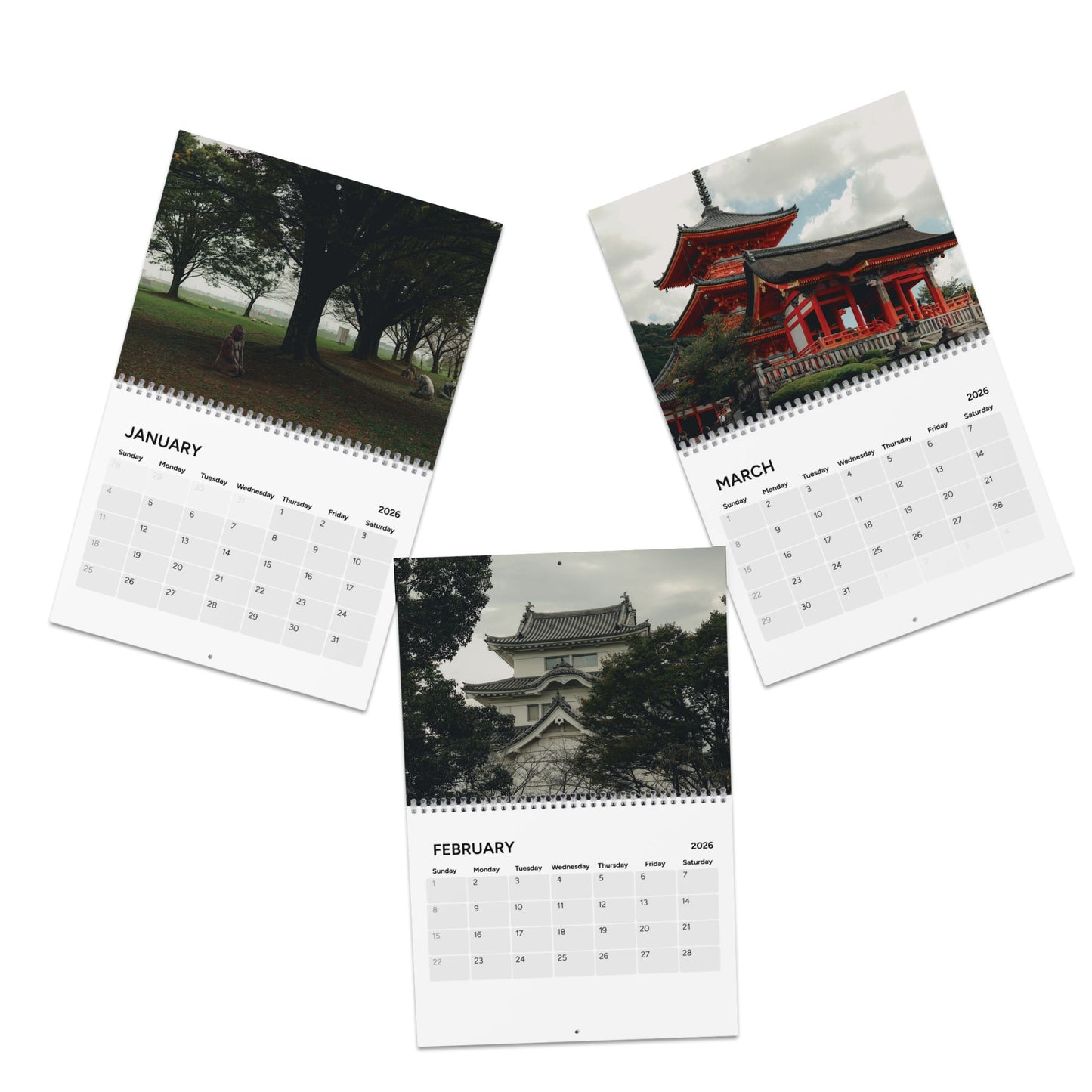2026 Seasons of Japan Calendar — Cultural Photography Wall Calendar