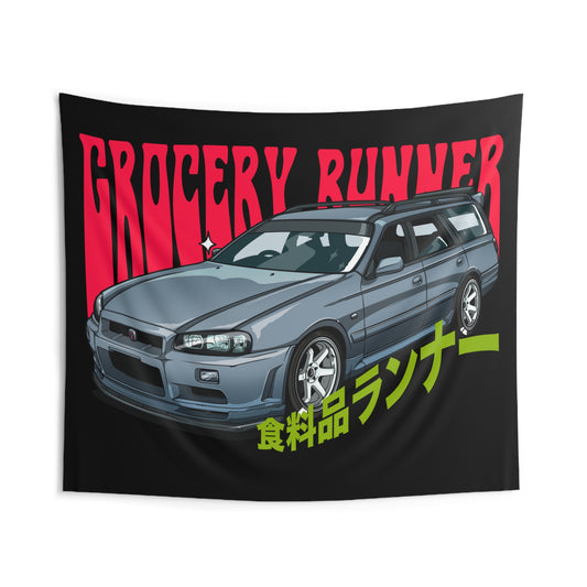 Groovy Grocery Runner Tapestry