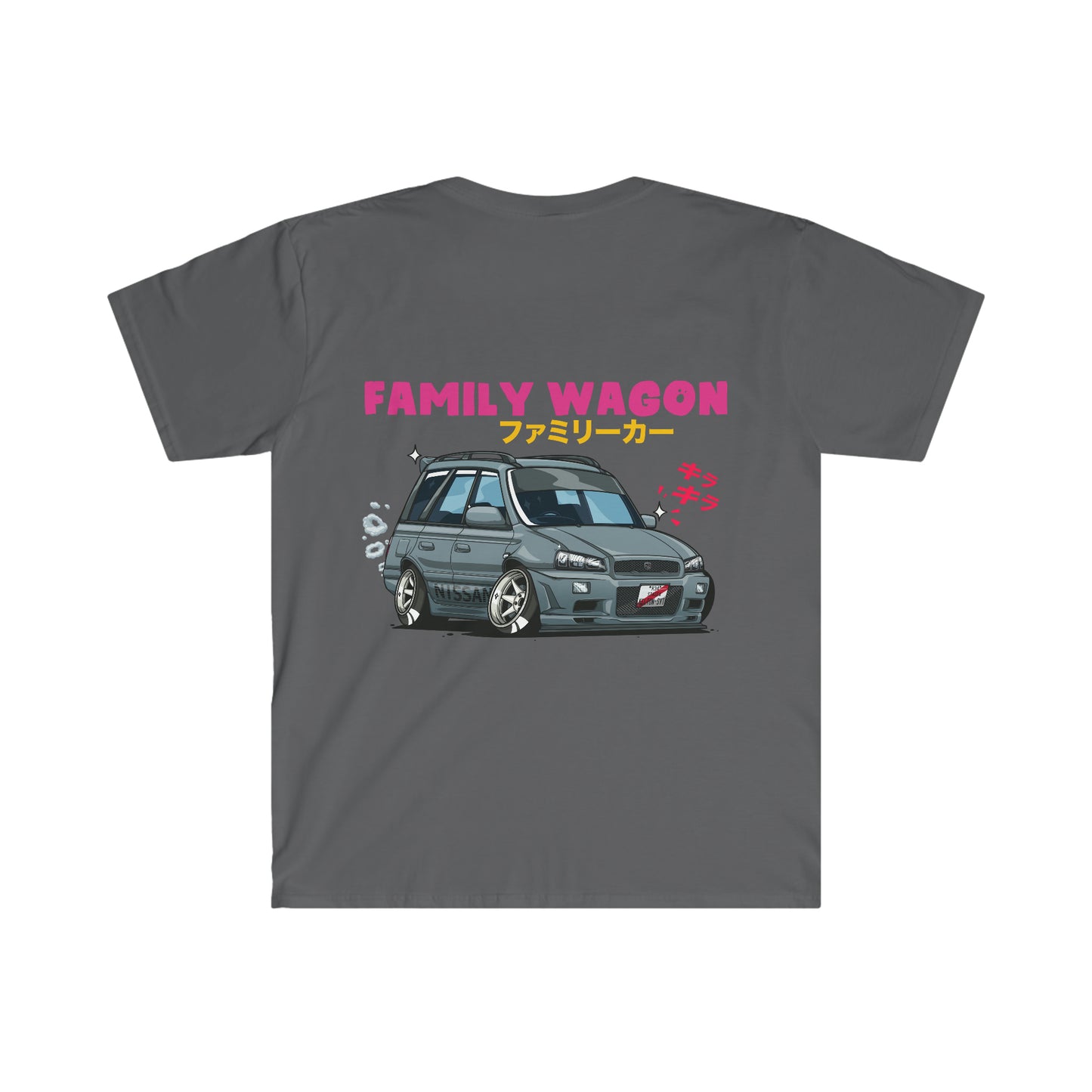 Family Wagon Cartoon T-Shirt