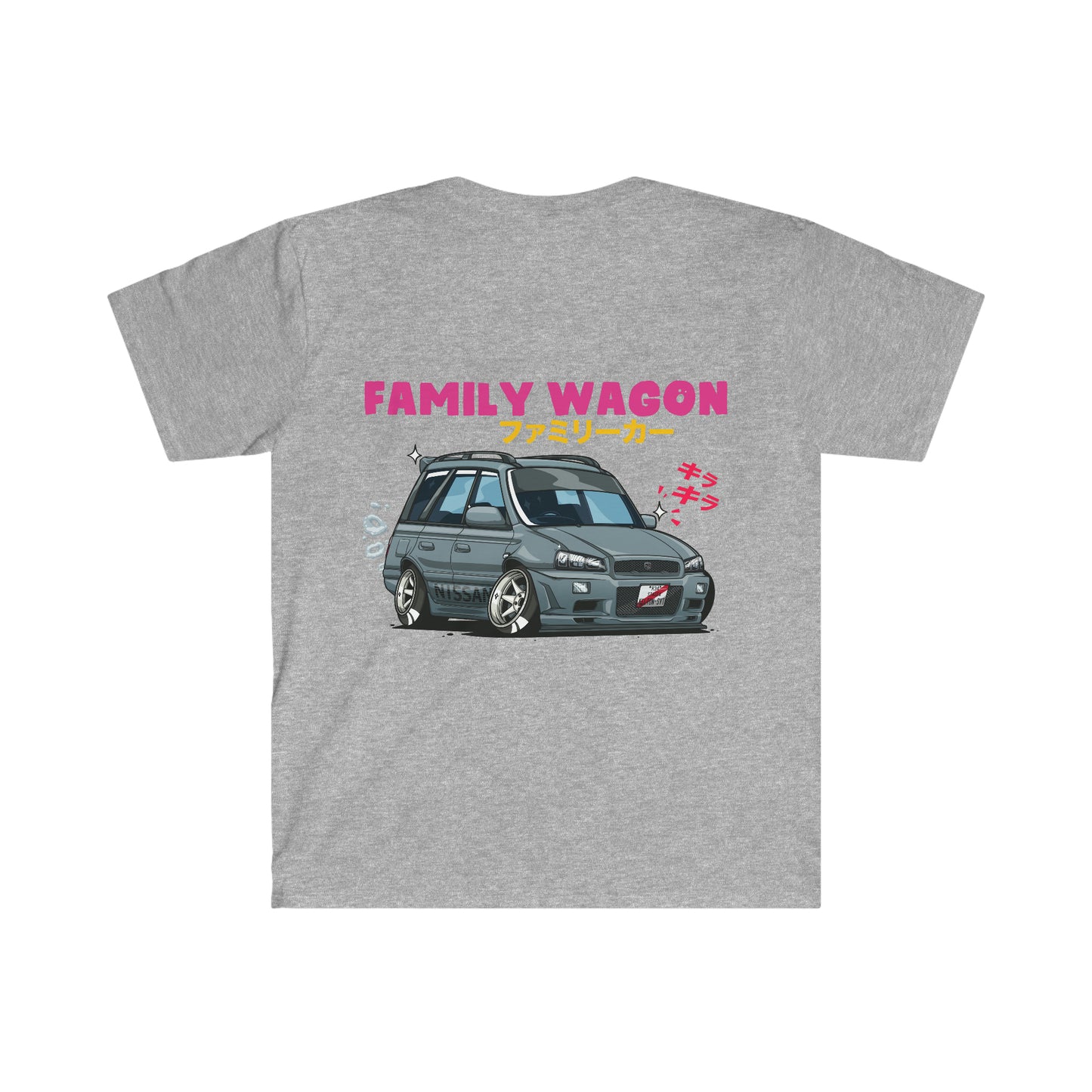 Family Wagon Cartoon T-Shirt