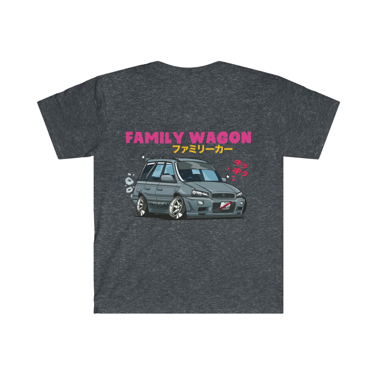 Family Wagon Cartoon T-Shirt