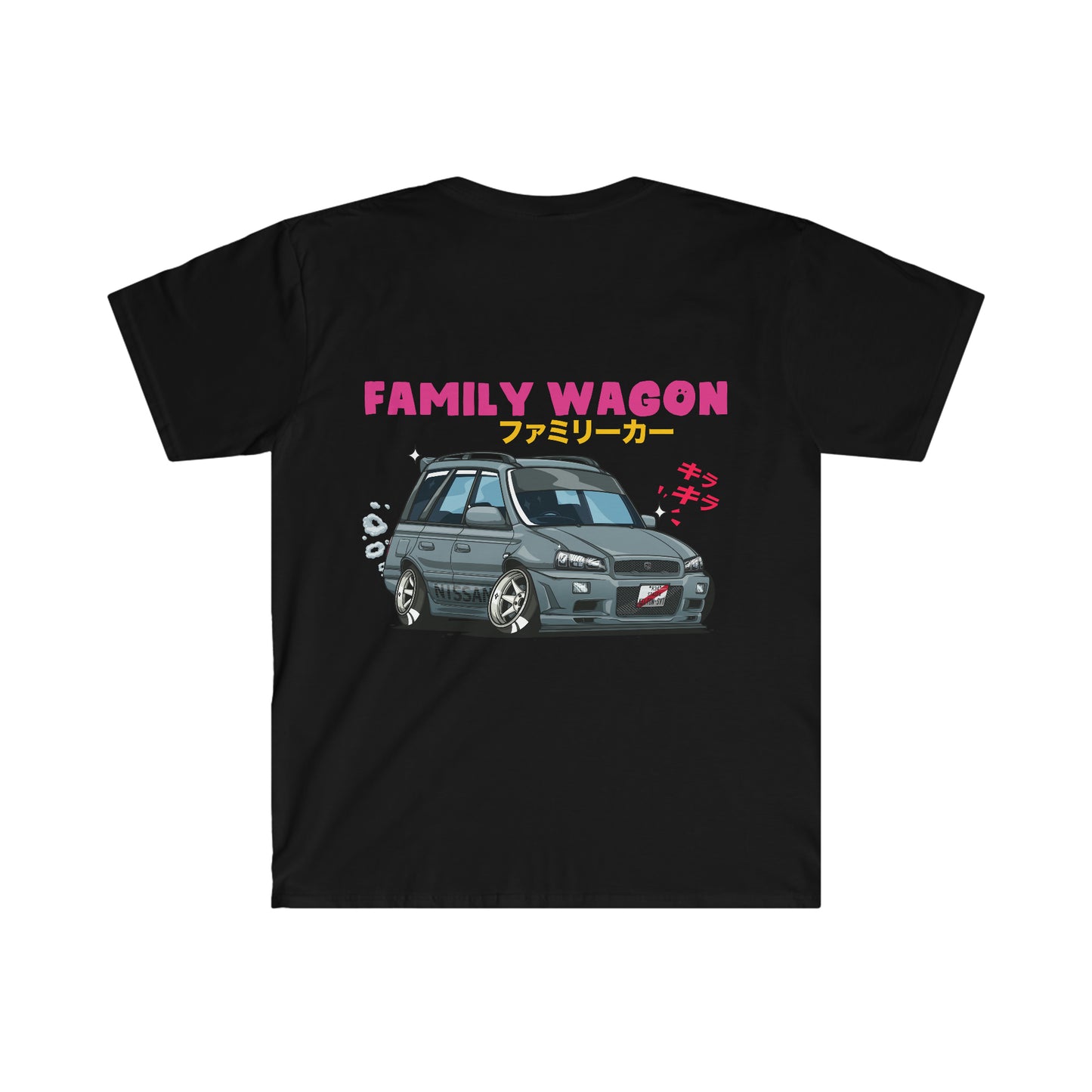 Family Wagon Cartoon T-Shirt
