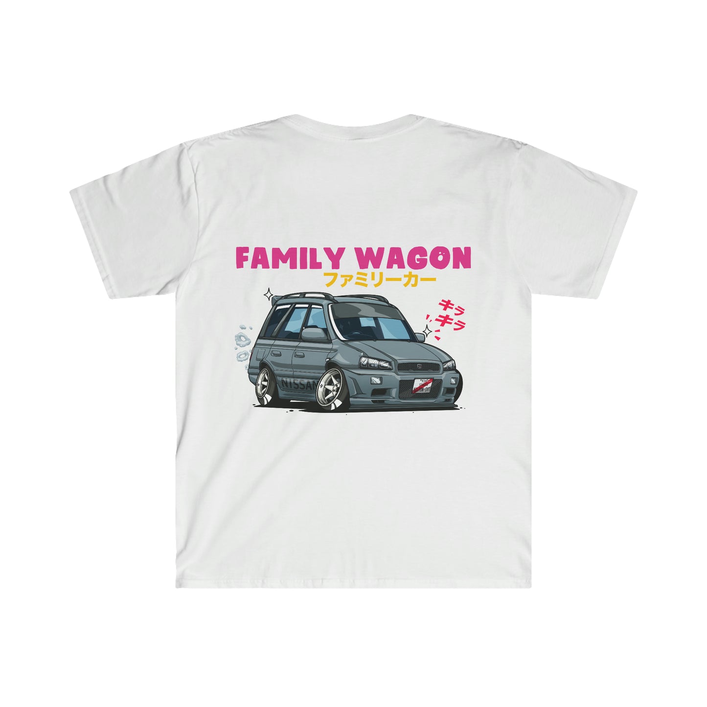 Family Wagon Cartoon T-Shirt